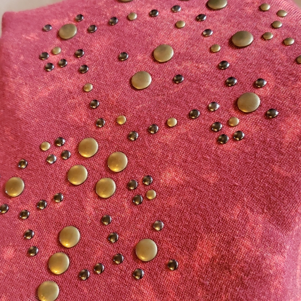 Deep Red Studded Tunic - Picture 10 of 10